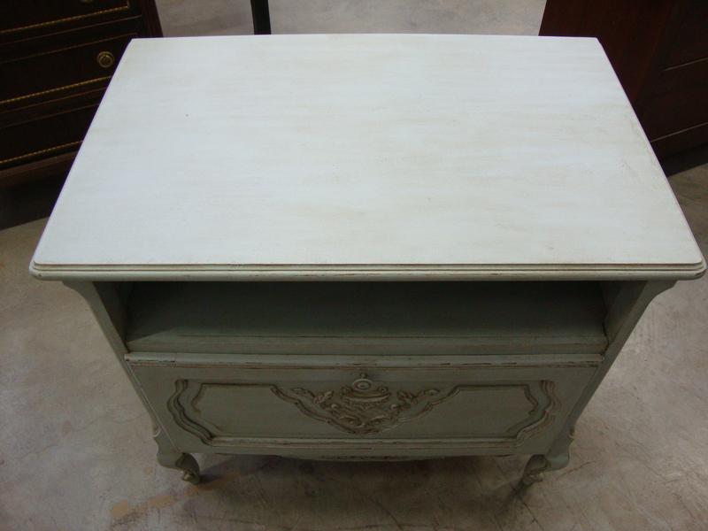 Painted TV oak furniture Louis xv style