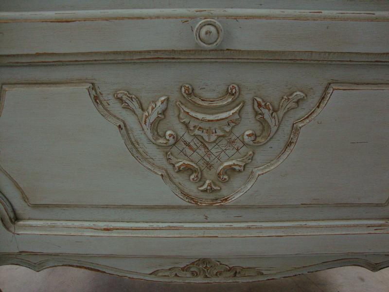 Painted TV oak furniture Louis xv style