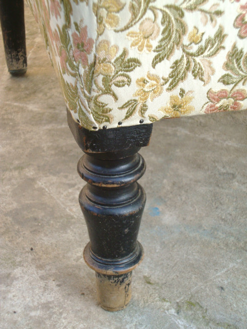 Pearwood feet armchair