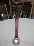 Purple glass vase