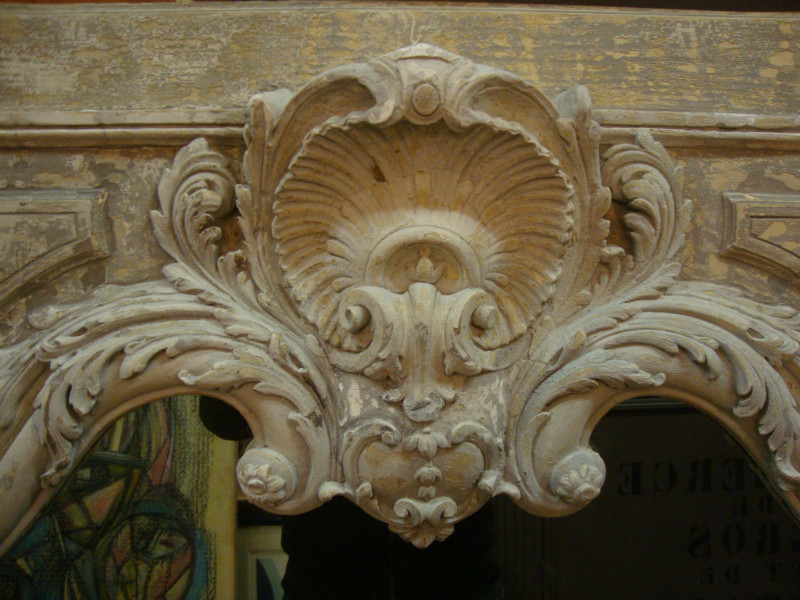 Richely carved big mirror