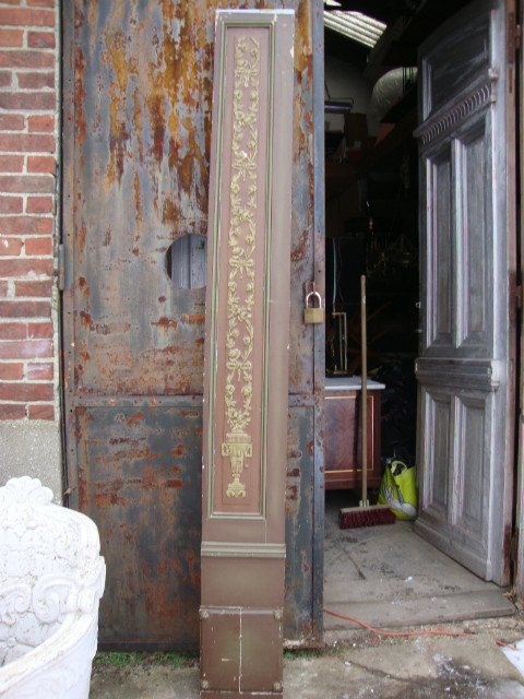 Set of wooden interior wall panels and plaster motifs