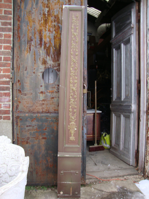 Set of wooden interior wall panels and plaster motifs