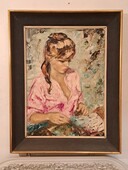 Signed Betty Raphaël, oil on canvas, 