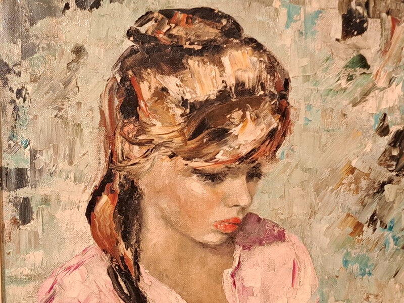 Signed Betty Raphaël, oil on canvas, 