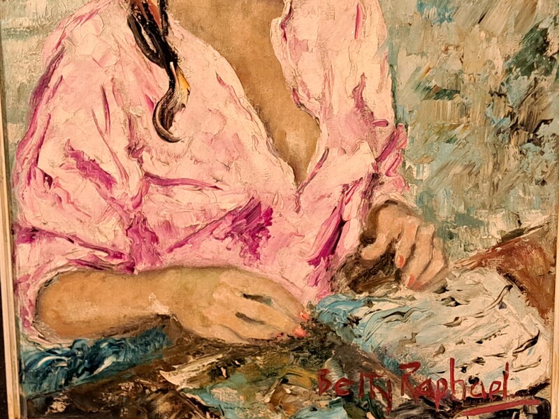 Signed Betty Raphaël, oil on canvas, 