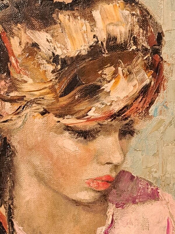 Signed Betty Raphaël, oil on canvas, 