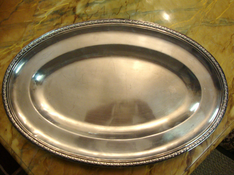 Silver plated plate
