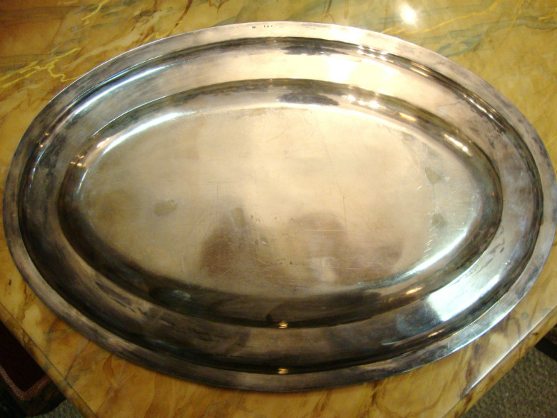 Silver plated plate