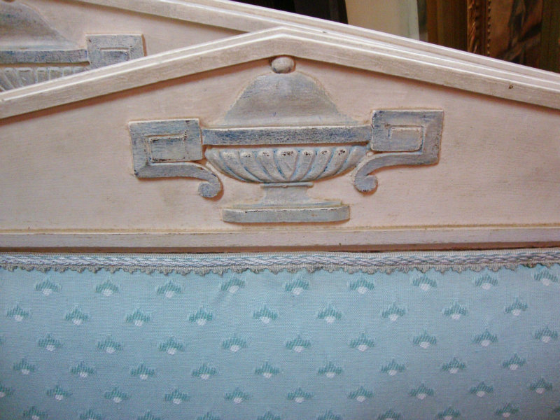 Single directoire style painted bed