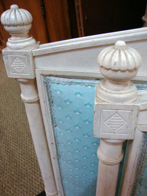 Single directoire style painted bed