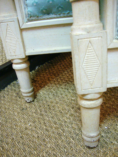 Single directoire style painted bed