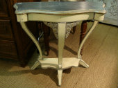 Small Art deco painted console table