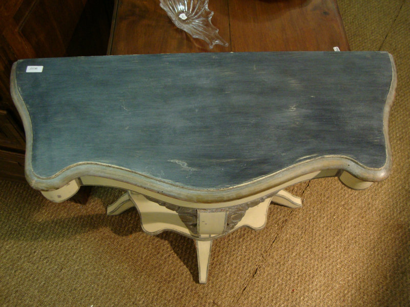 Small Art deco painted console table