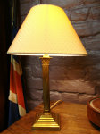 Small gilt metal lamp