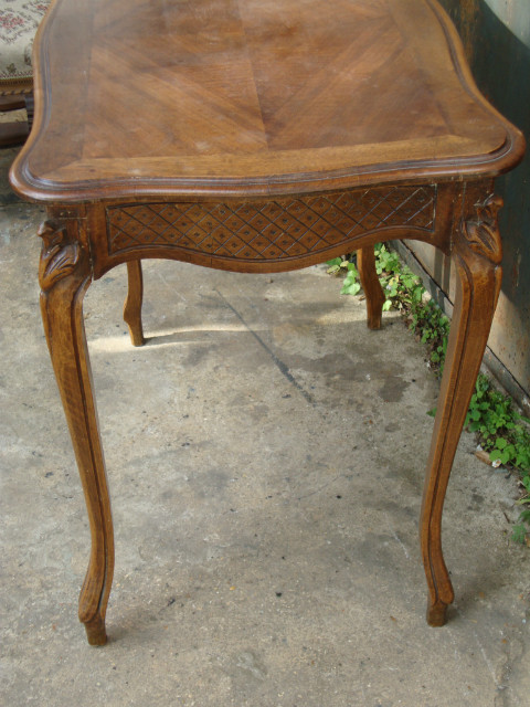 Small Louis XV style walnut table