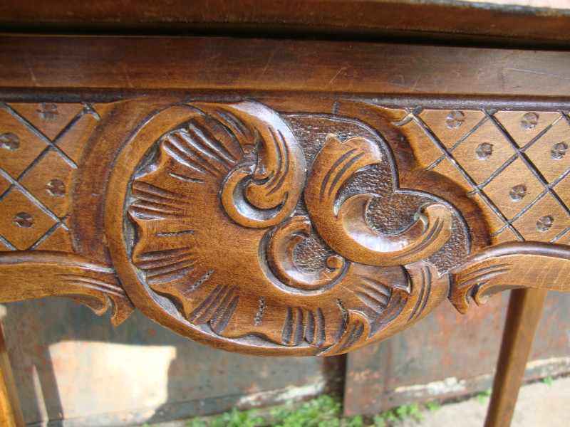 Small Louis XV style walnut table
