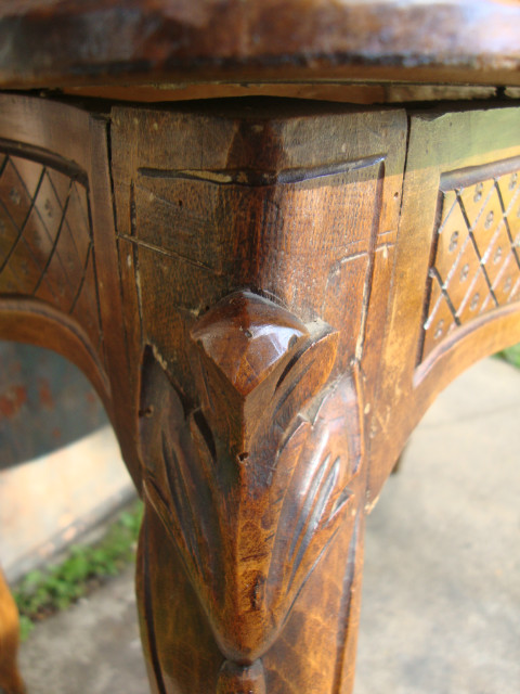 Small Louis XV style walnut table