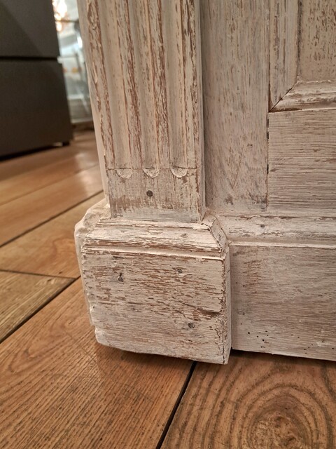 Solid oak painted counter 