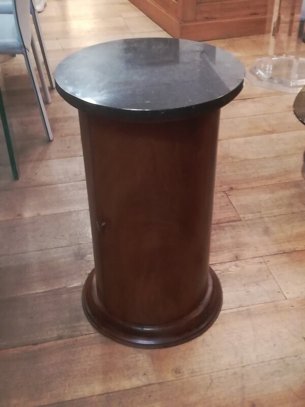 Mahogany veneer and black granite top Louis-Philippe somno