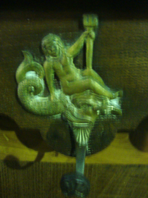 Umbrellas and coats oak hall stand